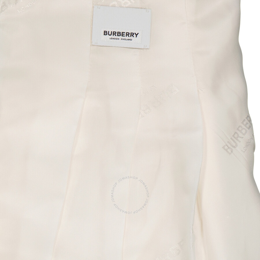 Burberry Snow Grain De Poudre Wool Pleated Trousers - 7