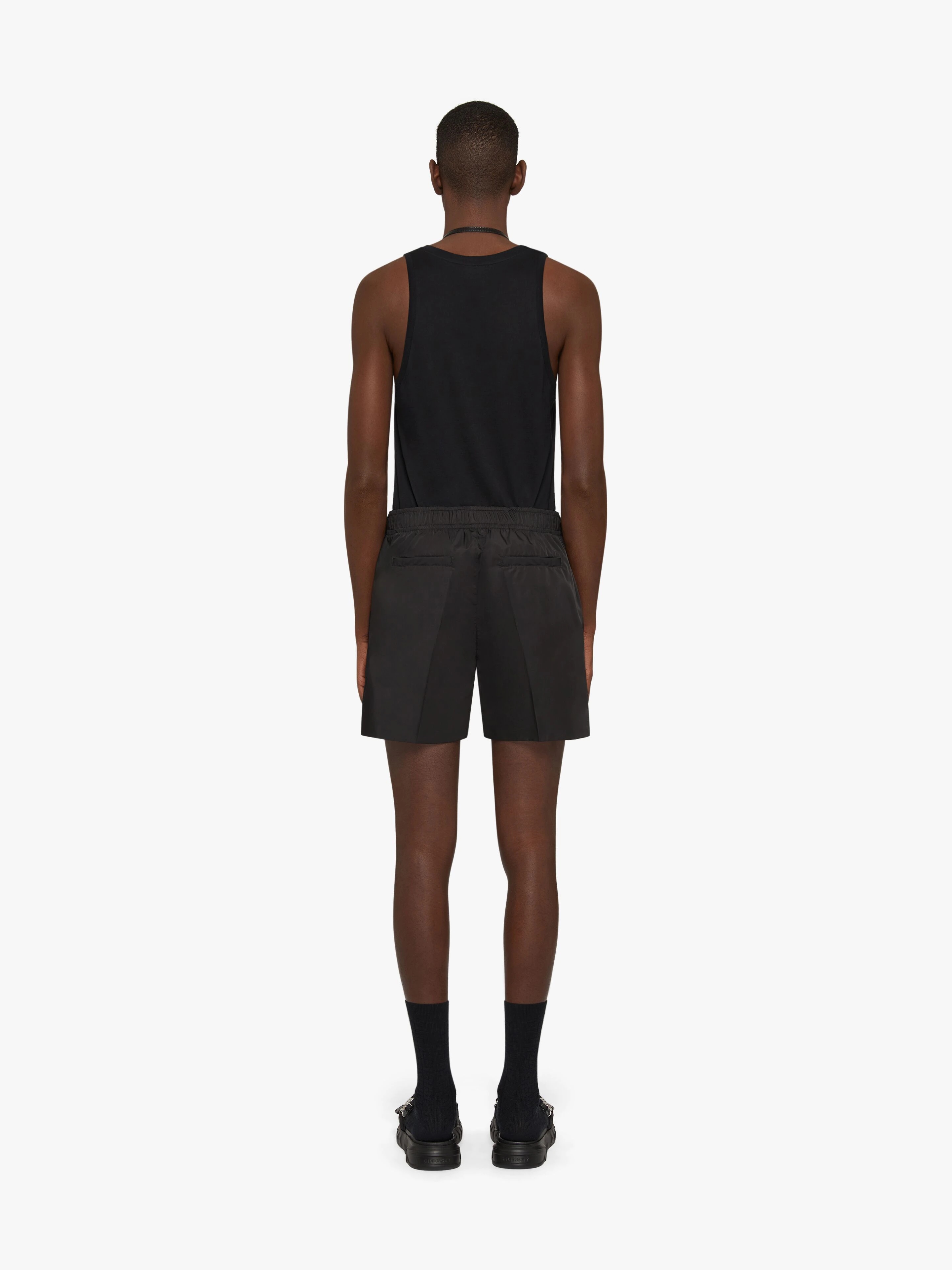 BERMUDA SHORTS IN TECHNICAL NYLON WITH 4G BUCKLE - 4