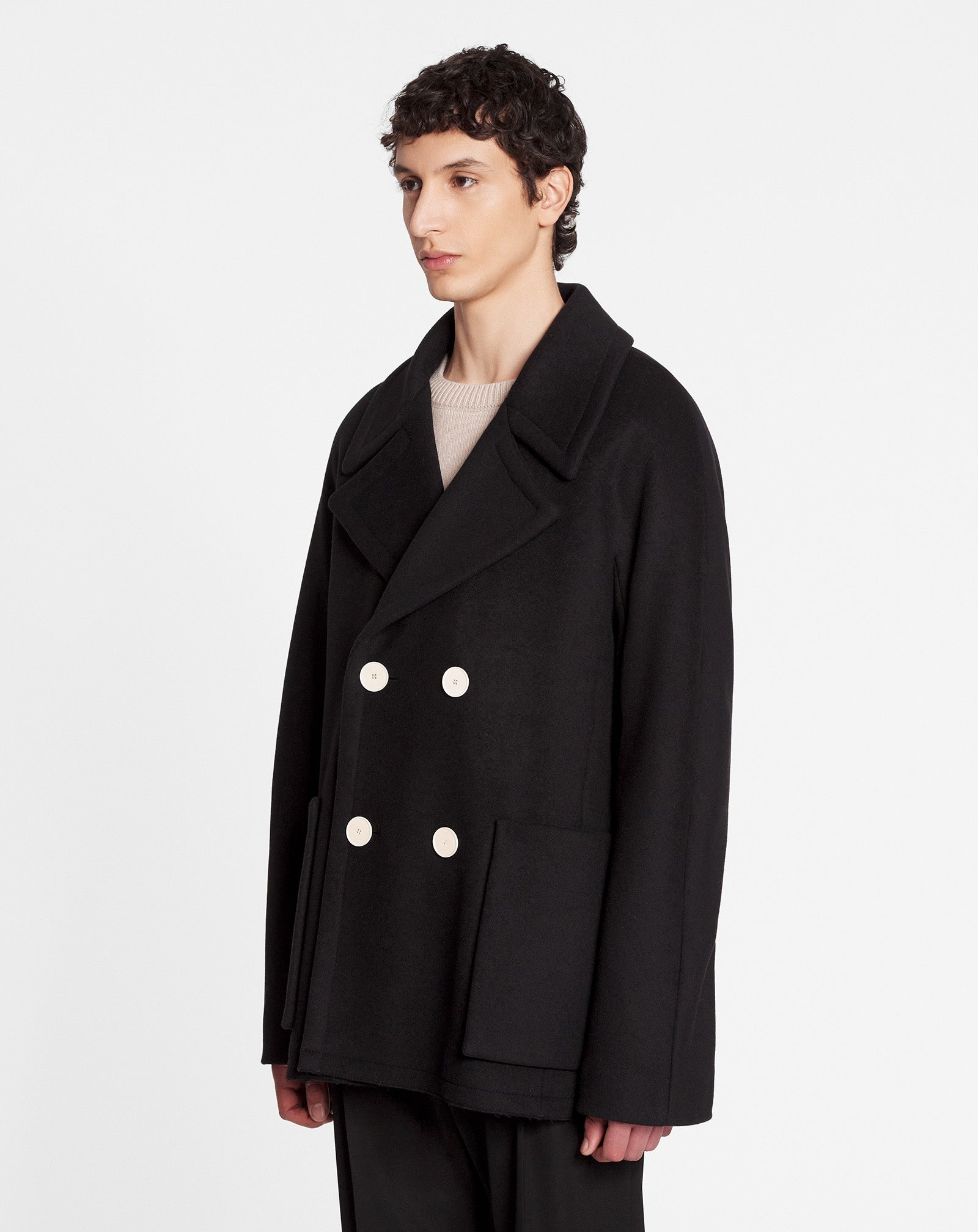 KIMONO-INSPIRED PEACOAT - 3