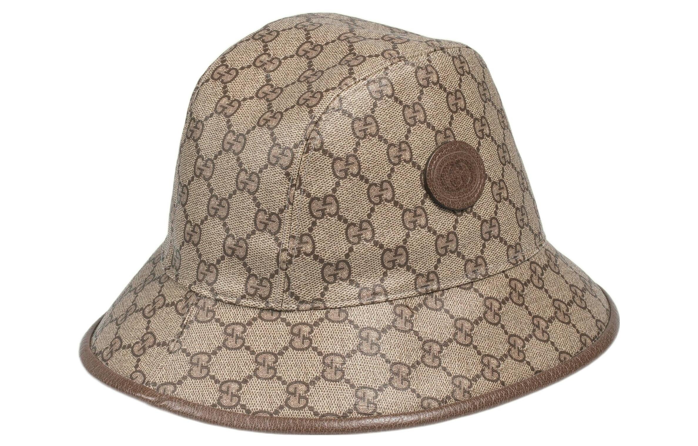 Gucci Apple Supreme Fedora Hat 'Beige Ebony' 700667-4HANT-8964 - 4