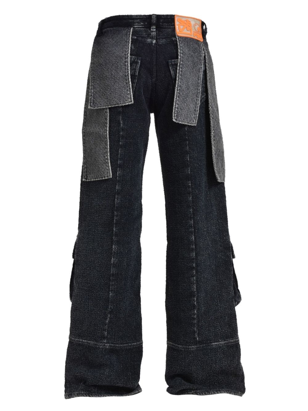 bouclé wide-leg jeans - 4