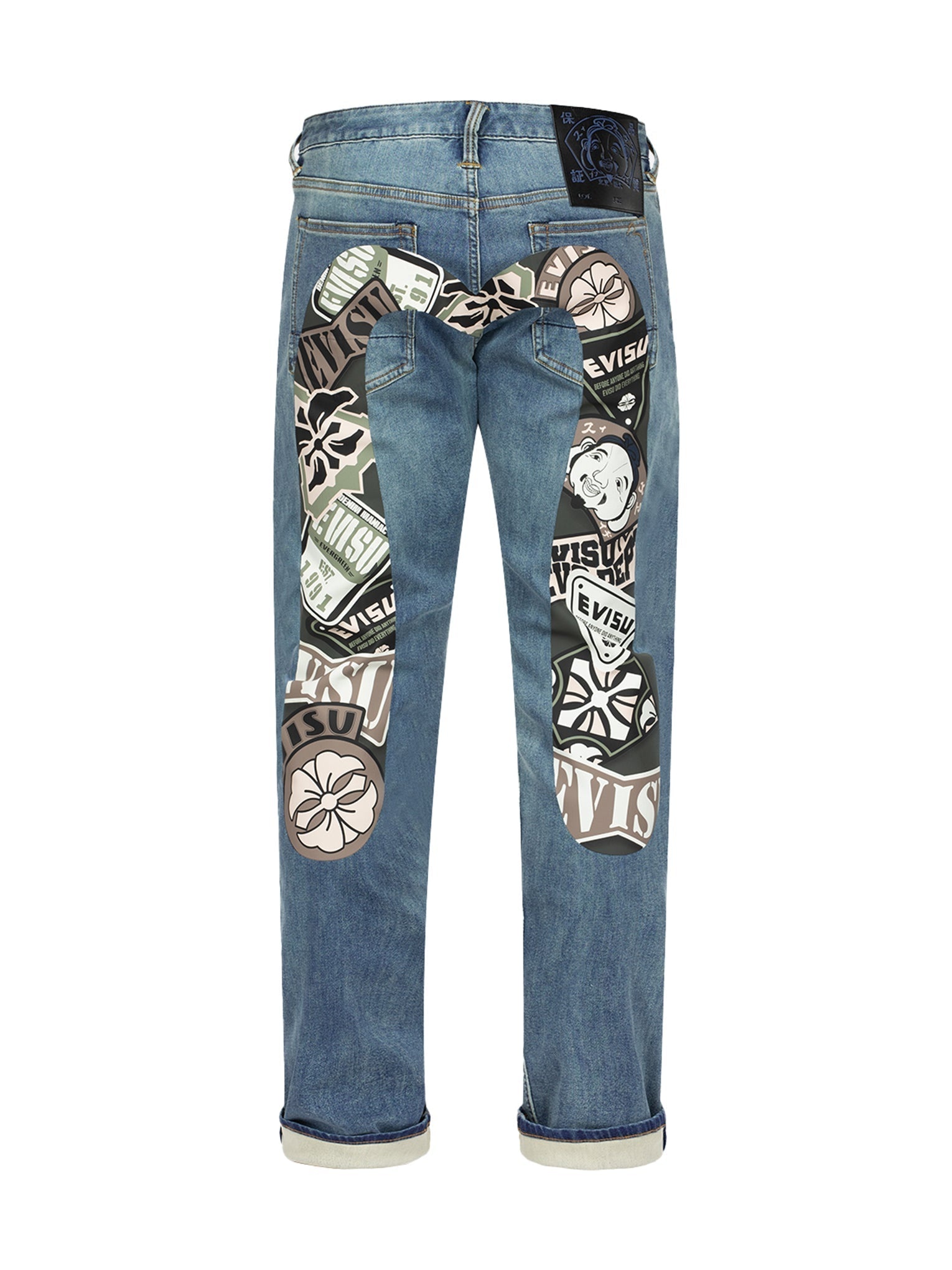 Multi-logo Daicock Print Carrot Fit Denim Jeans #2017 - 12