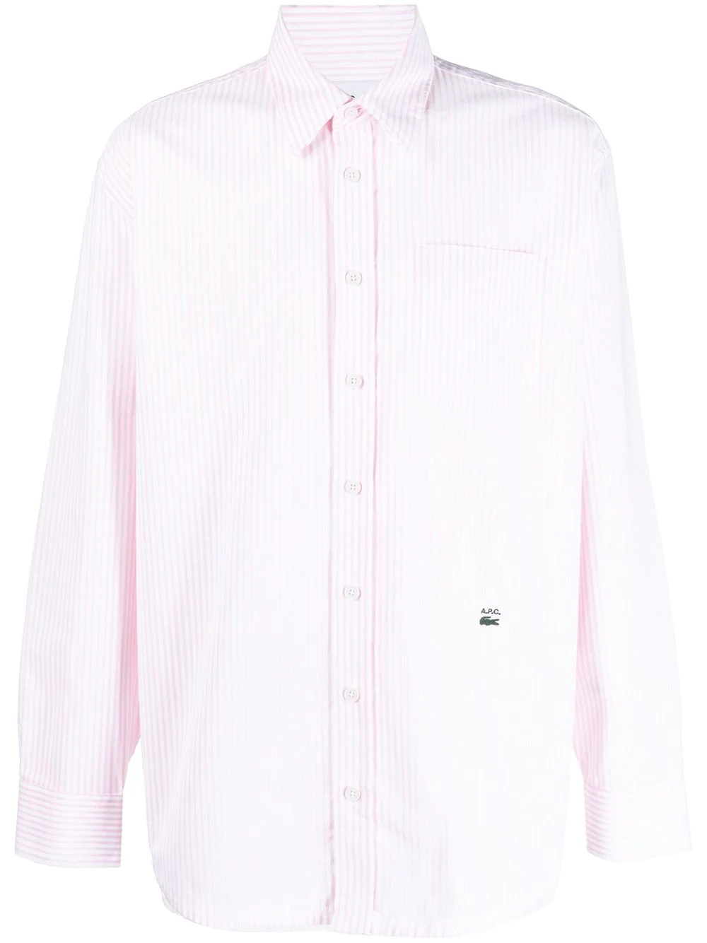 x A.P.C. striped cotton shirt - 1