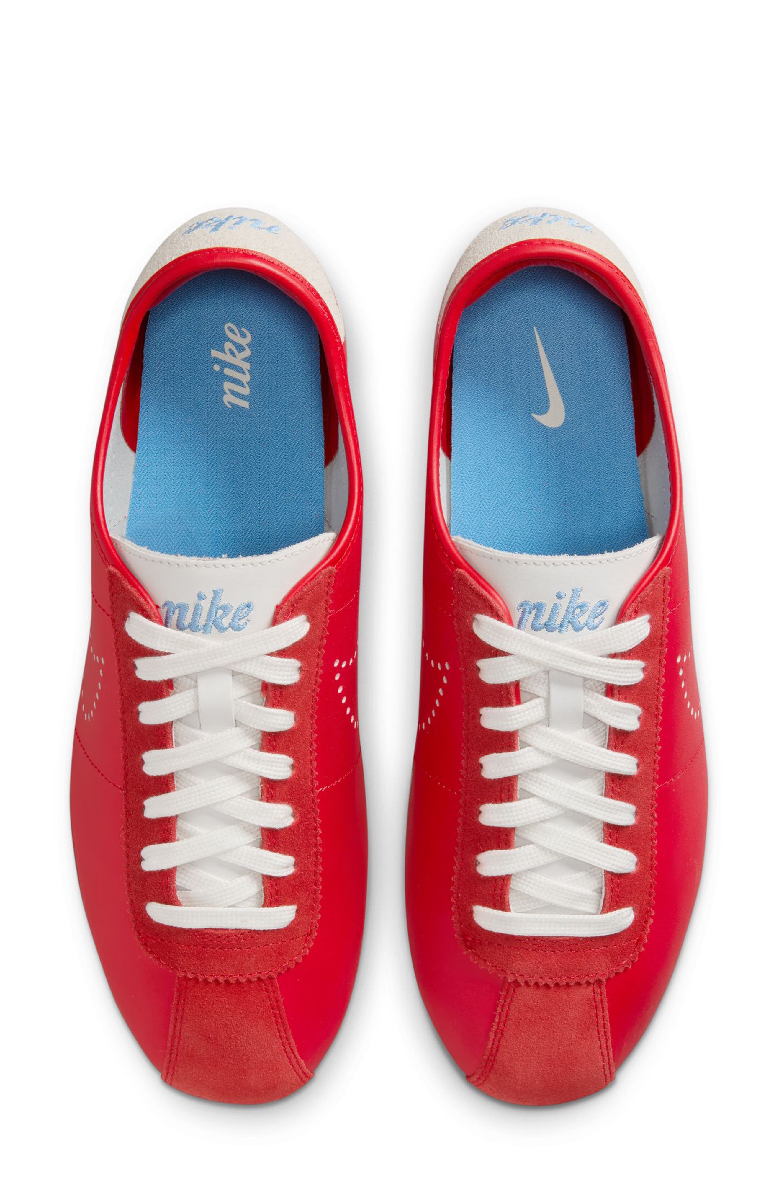 Nike Cortez Leather Sneaker in Unviversity Red/Unvivers Blue at Nordstrom - 3
