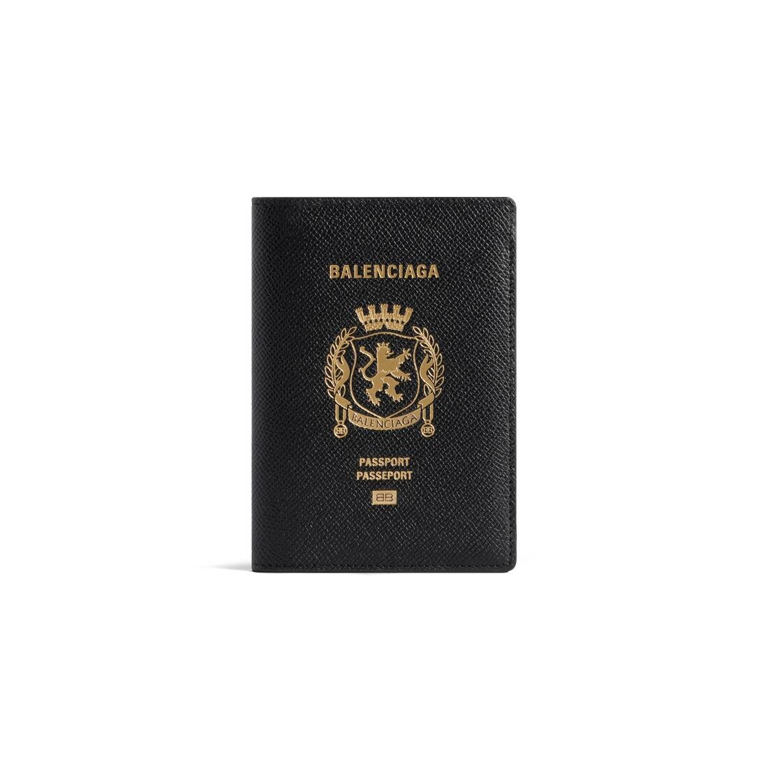 Men's Passport Holder in Black - 1