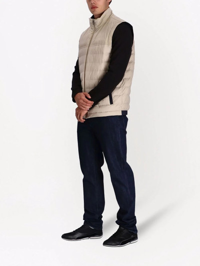 Z Zegna zip-up padded gilet outlook