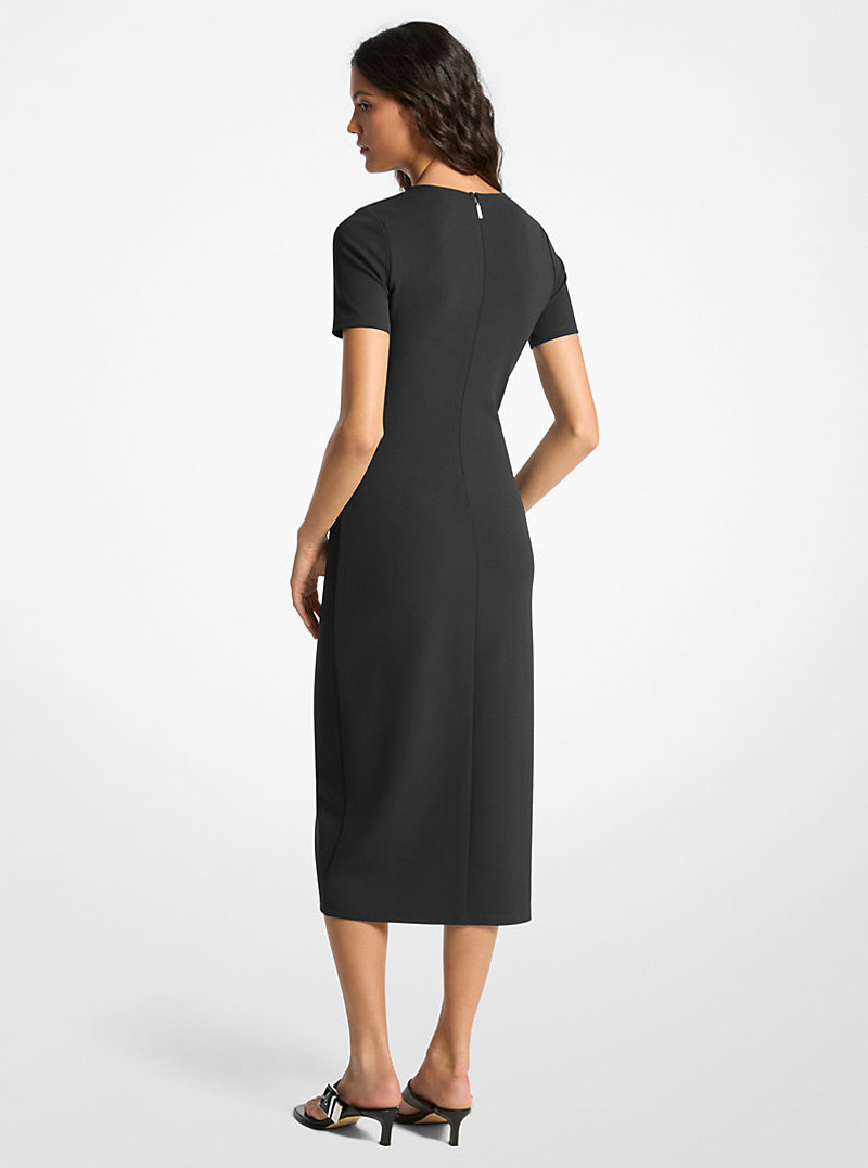 MICHAEL KORS Studded Scuba Midi Dress outlook