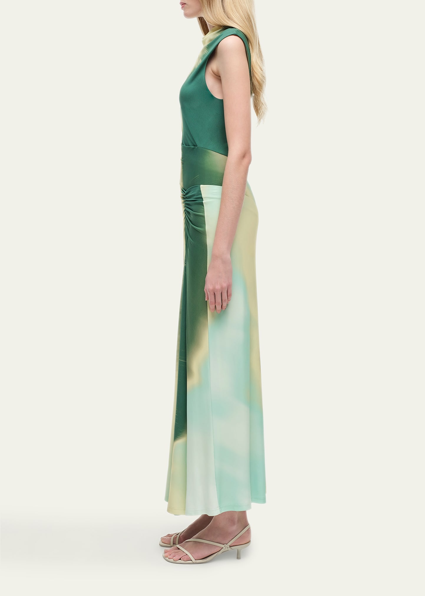 Acacia Sleeveless Ruched Midi Dress - 3