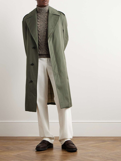 Loro Piana Nevado Belted Cotton-Twill Coat outlook