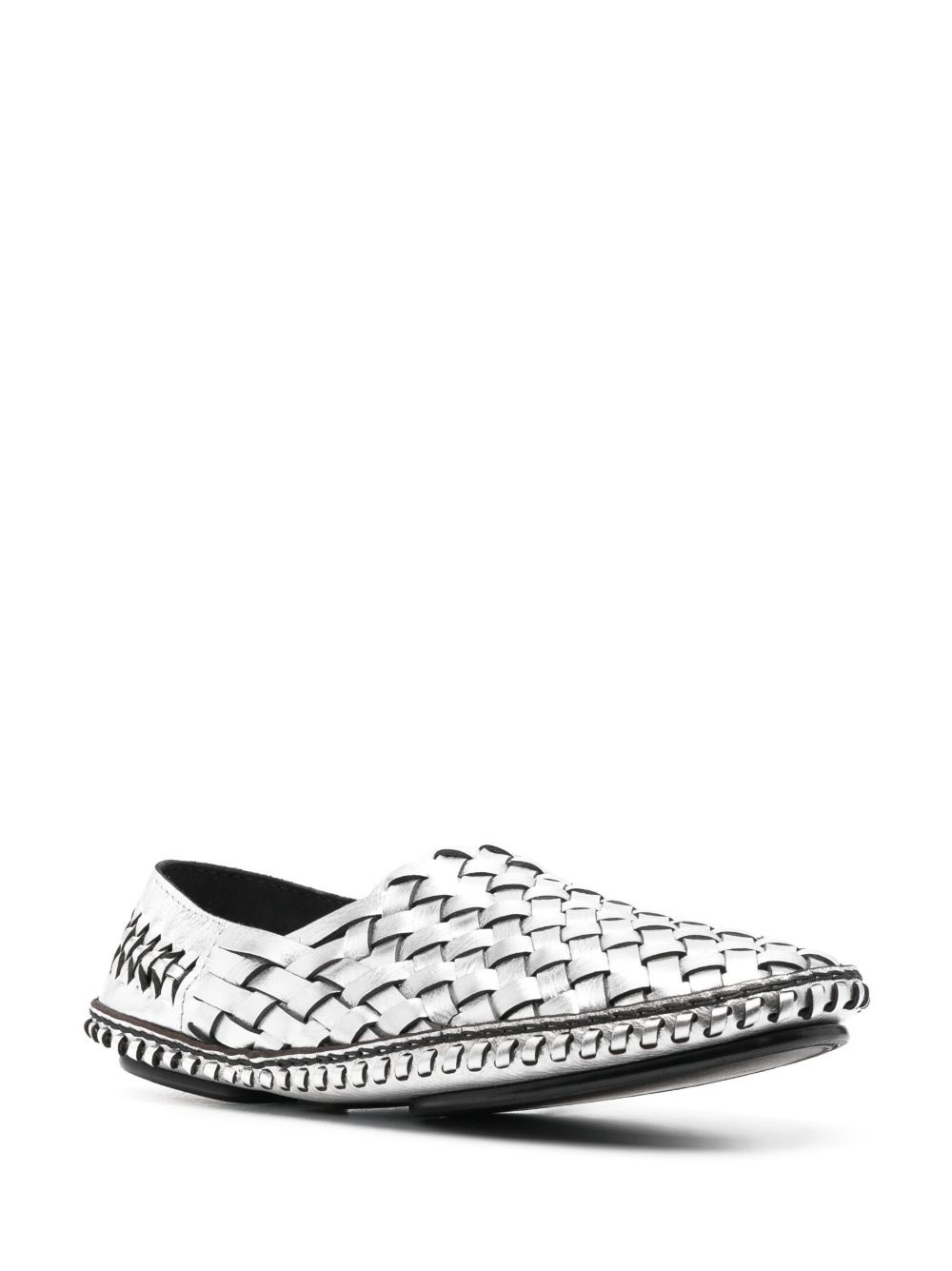 Neil woven metallic loafers - 2
