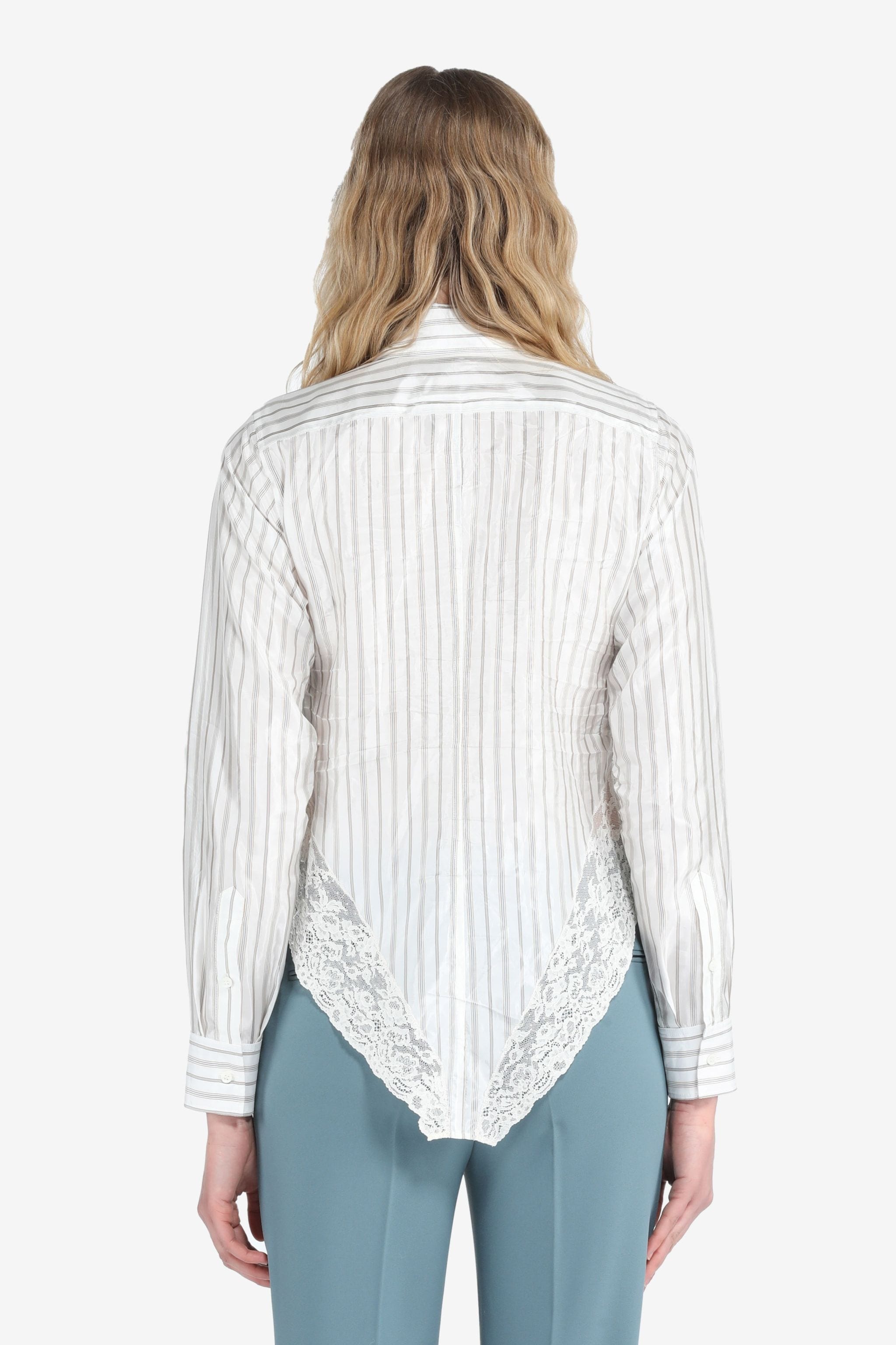 STRIPED CREASE-EFFECT SHIRT - 2