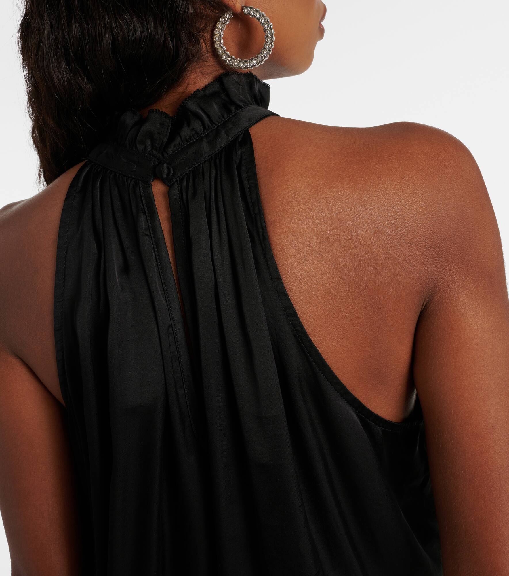Bianca halterneck satin minidress - 5