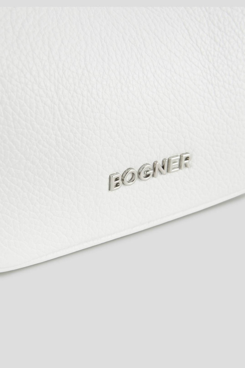 PONTRESINA LORA SHOULDER BAG IN WHITE 5