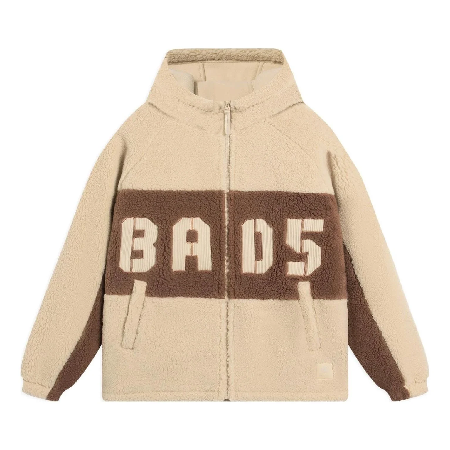 Li-Ning BadFive Logo Fleece Full Zip Jacket 'Creamy Brown' AFDSA69-1 - 1