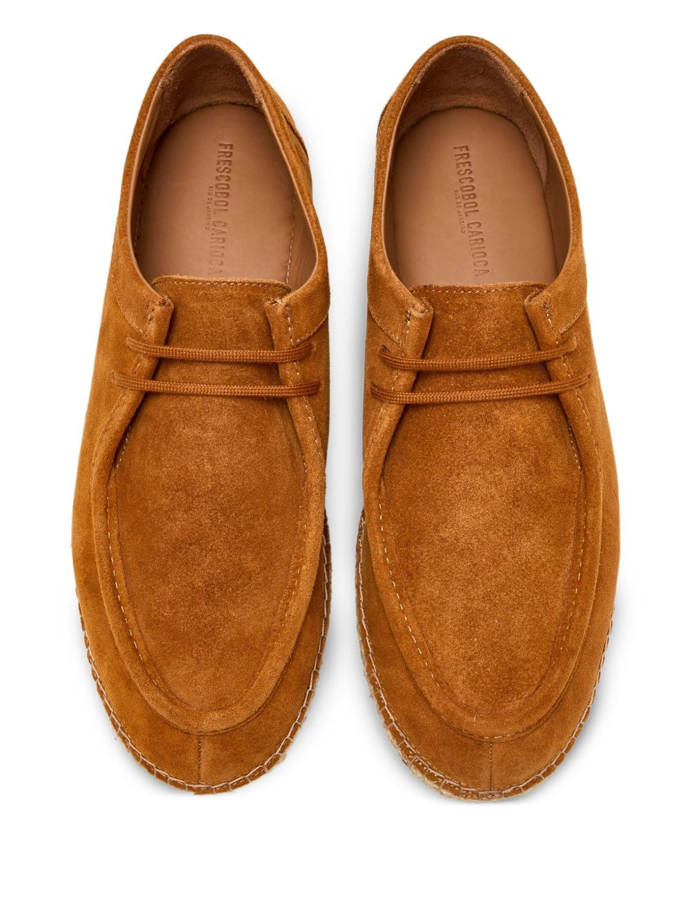 suede leather espadrille loafers - 2