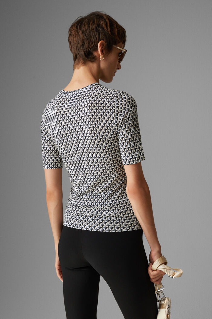 Adina T-shirt in Black/Blue - 3