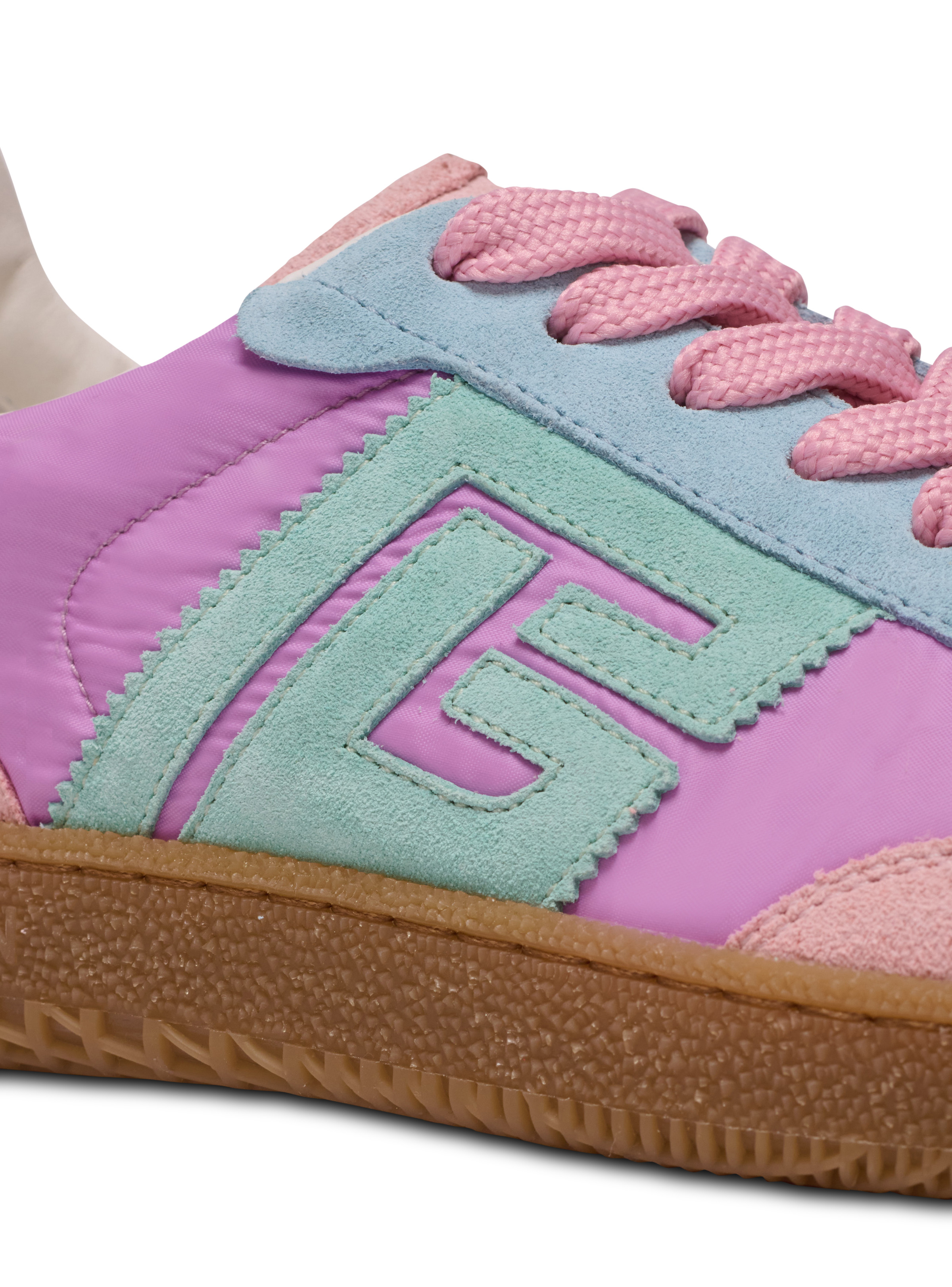 Balmain Swan suede and nylon trainers - 7