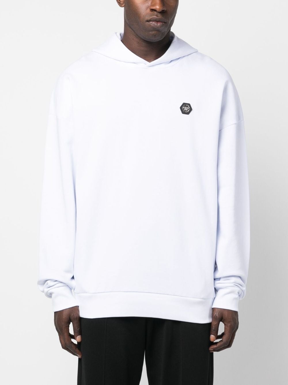 graphic-print cotton hoodie - 3