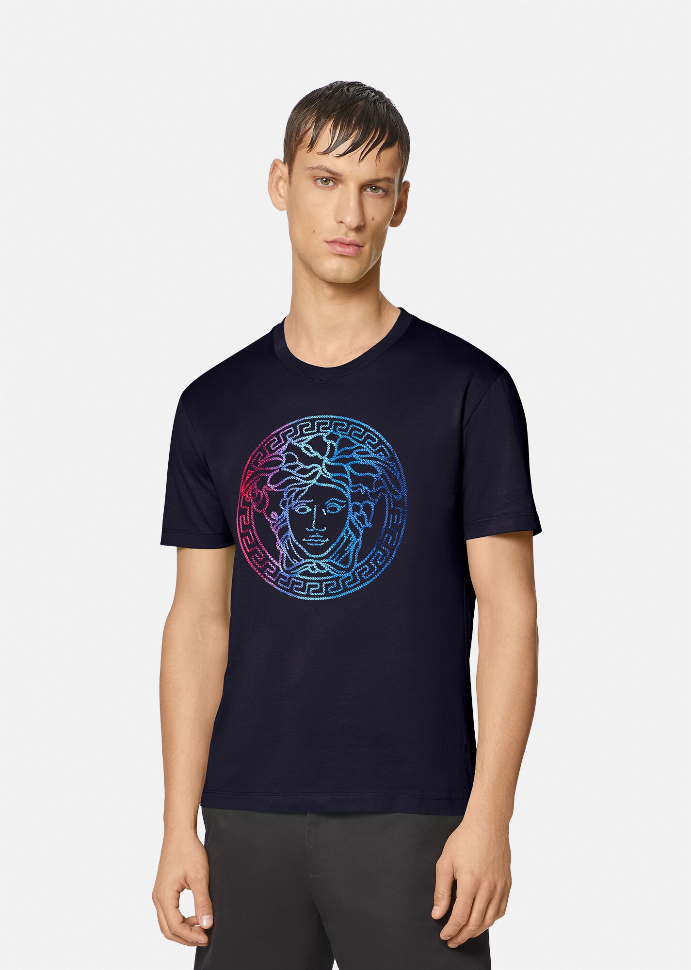 Medusa Embroidered T-Shirt - 2