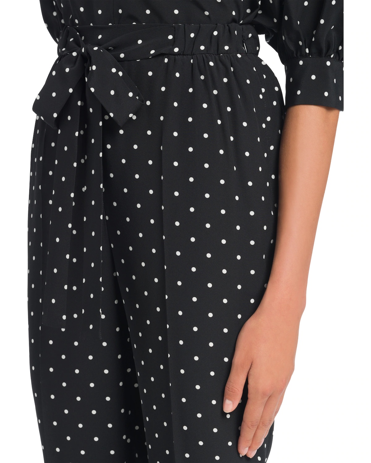 Printed crêpe de Chine pants - 5