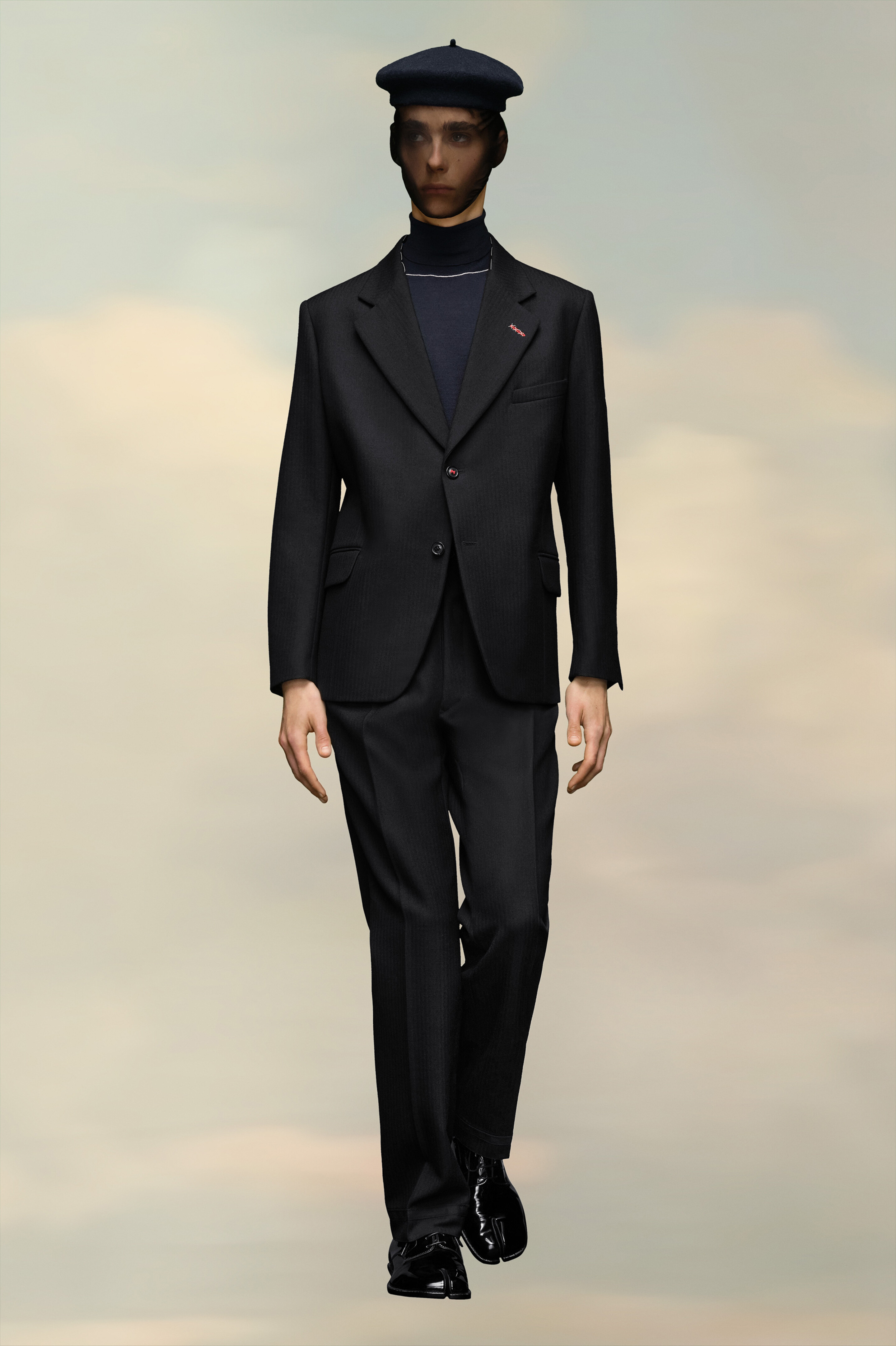 Herringbone wool jacket - 3