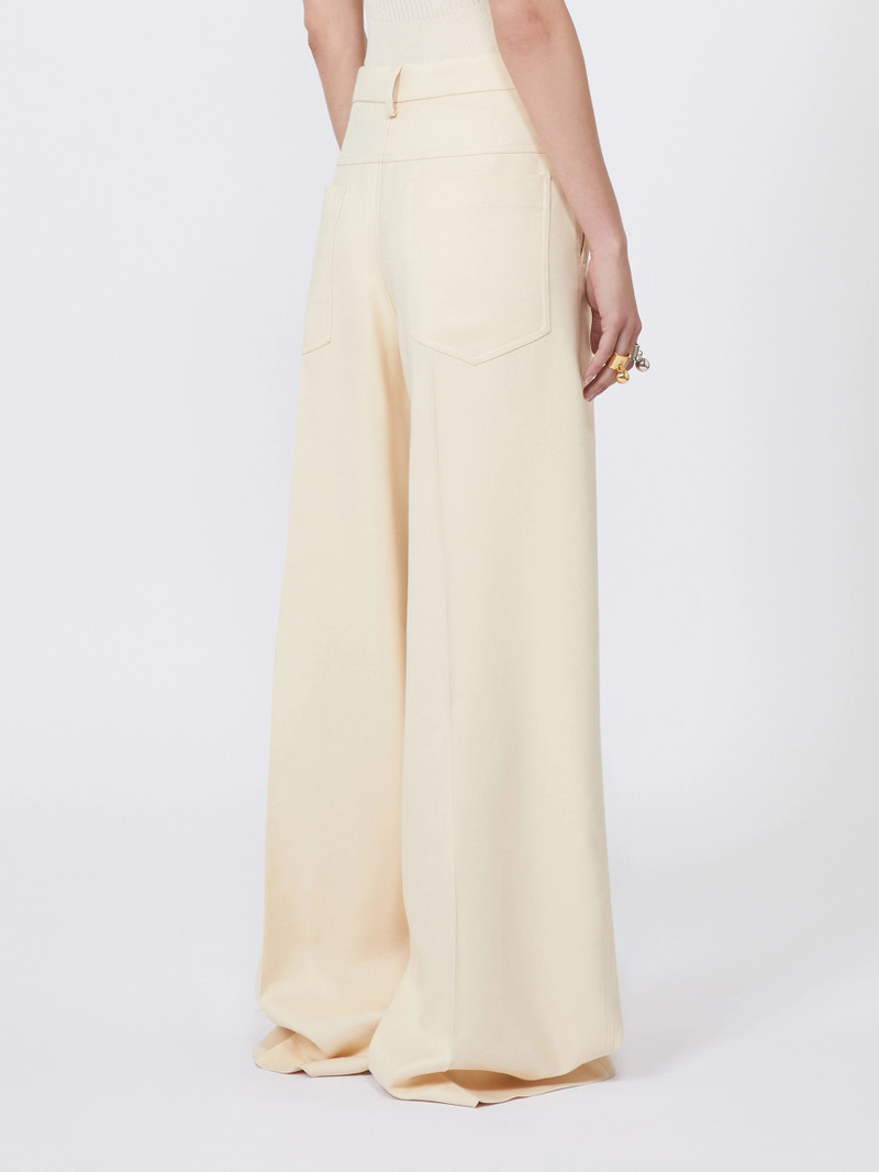 GELATINA Oversized gabardine trousers - VANILLA 4
