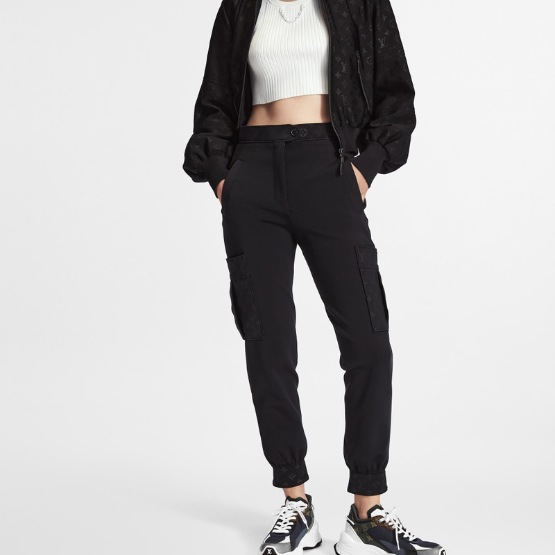 Monogram Detail Cargo Pants 5
