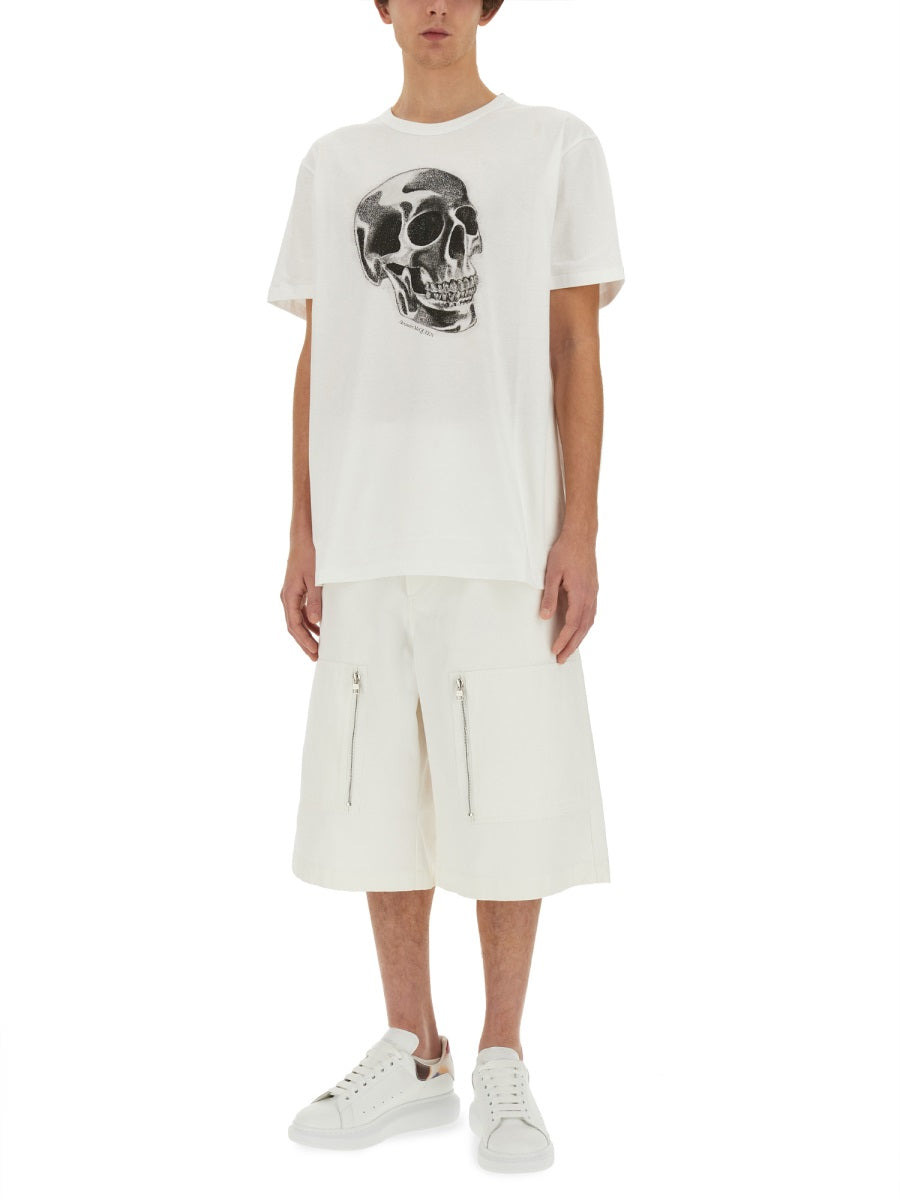 Alexander Mcqueen Men Skull Print T-Shirt - 2