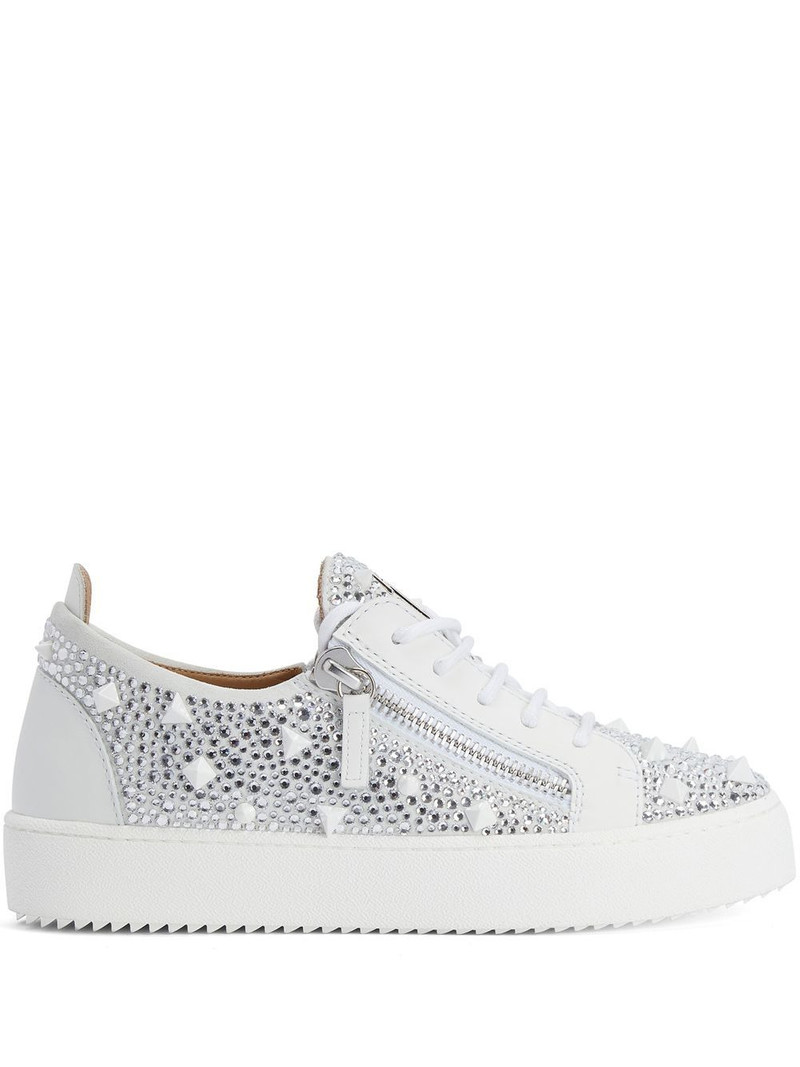 Gail crystal studded 낮은 정상 운동화 1