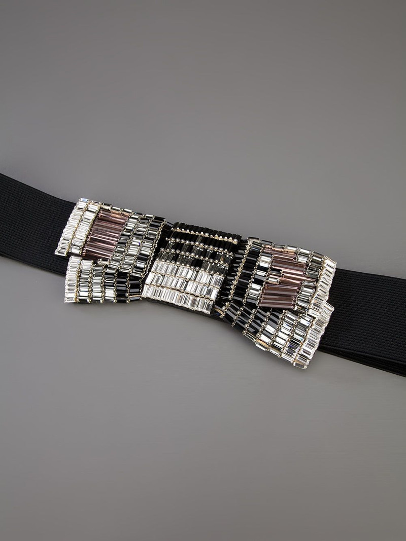 Lanvin beade bow headband outlook