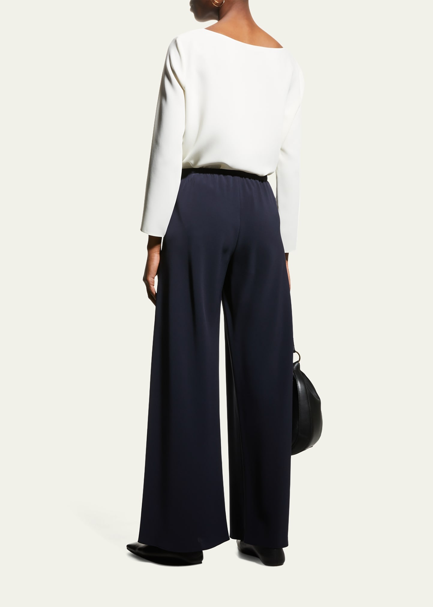 Gala Wide-Leg Crepe Pants - 3