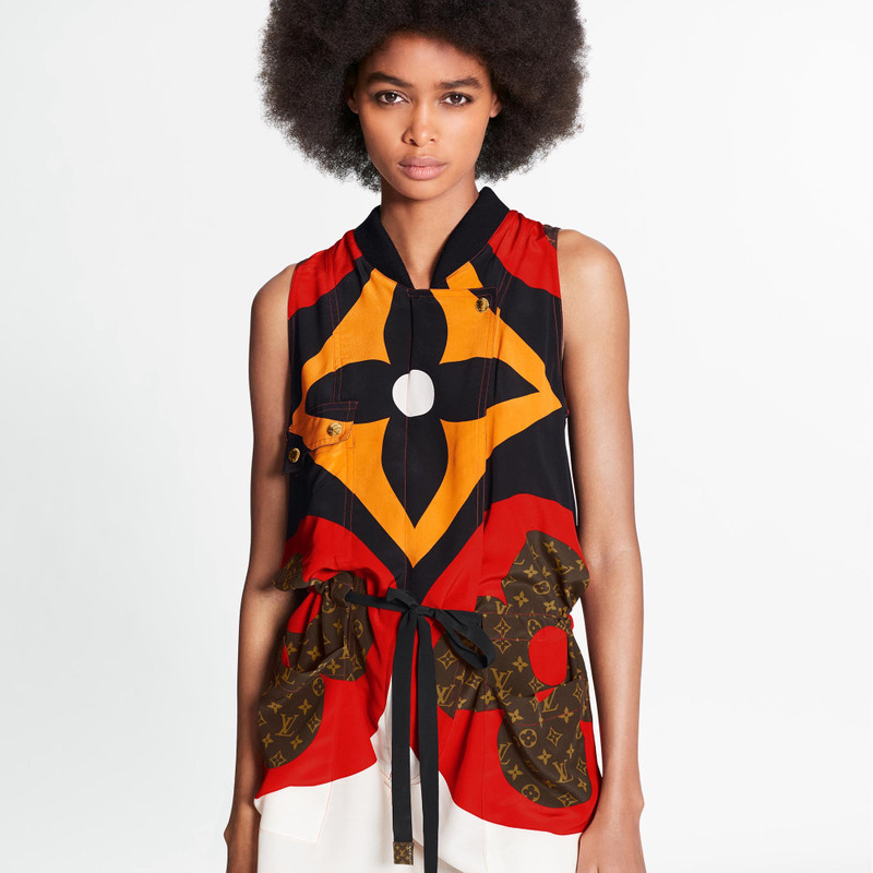 Game On Macro Monogram Flower Statement Short Jumpsuit  3