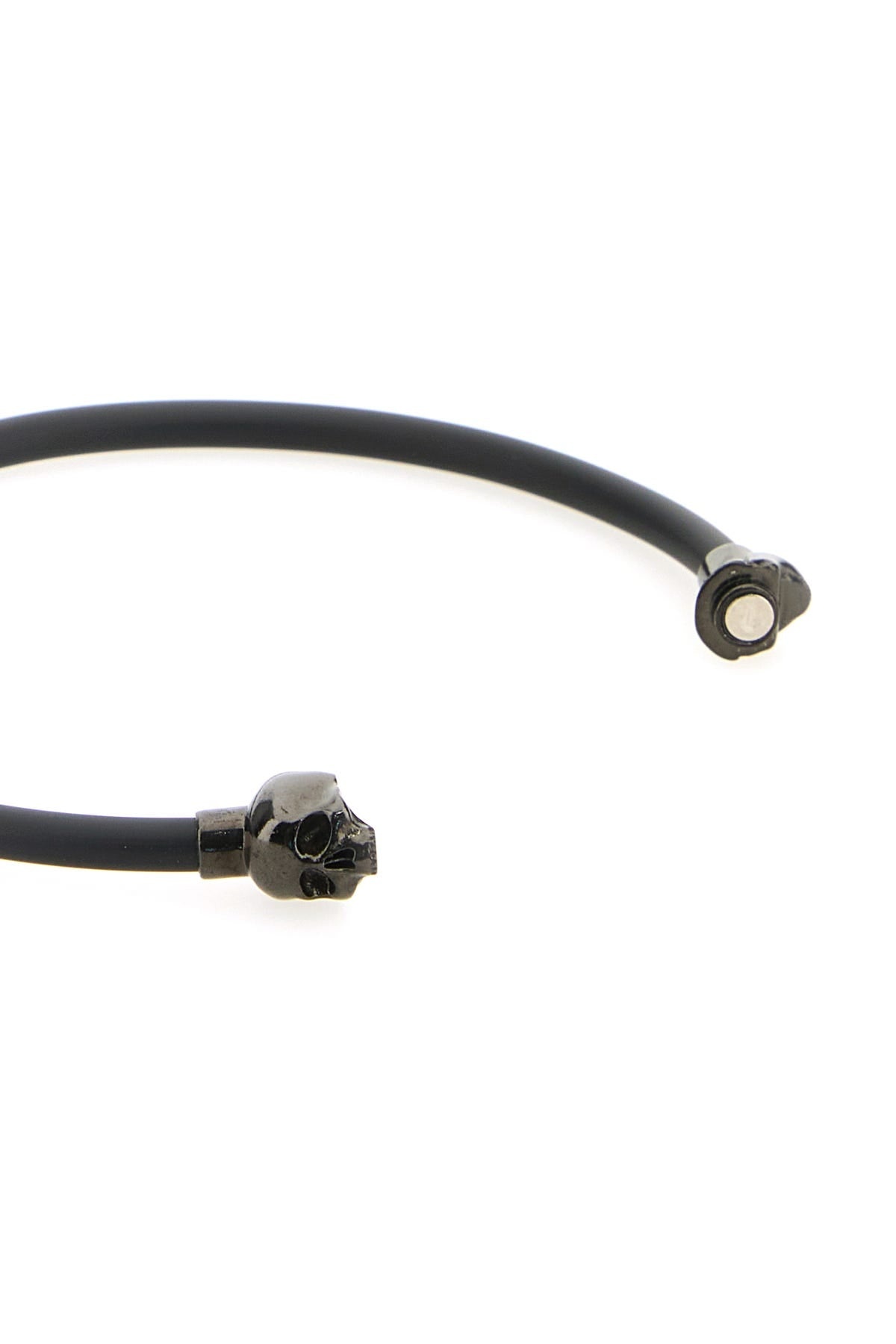 ★alexander mcqueen★ Rubber Code Skull Bracelet Black 70584 Alexander McQueen Skull Rubber Bracelet | italist