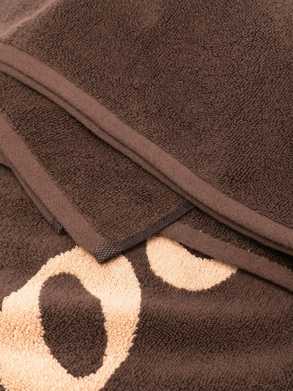 jacquard-logo beach towel - 3