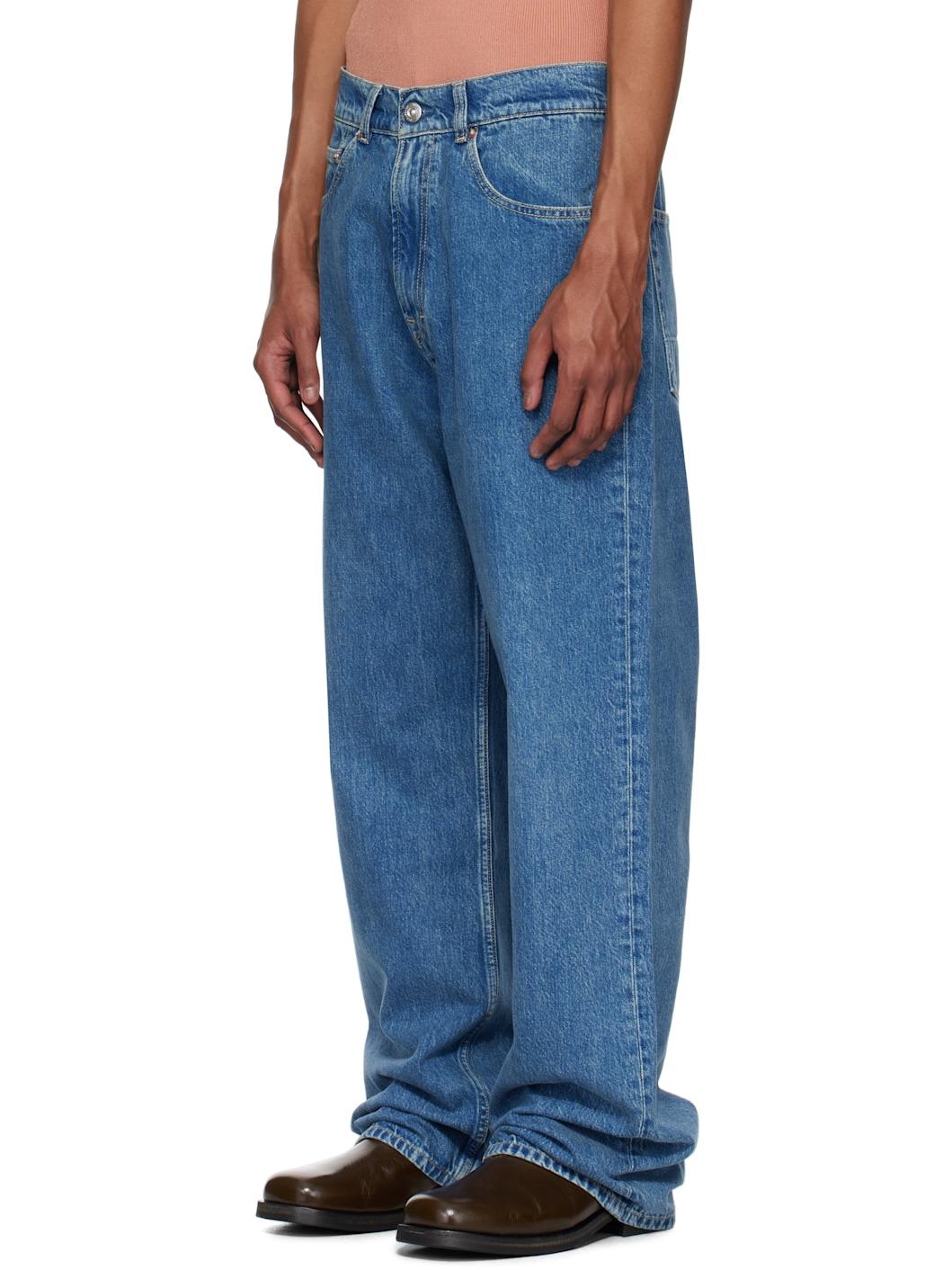 Blue Third Cut Jeans - 4