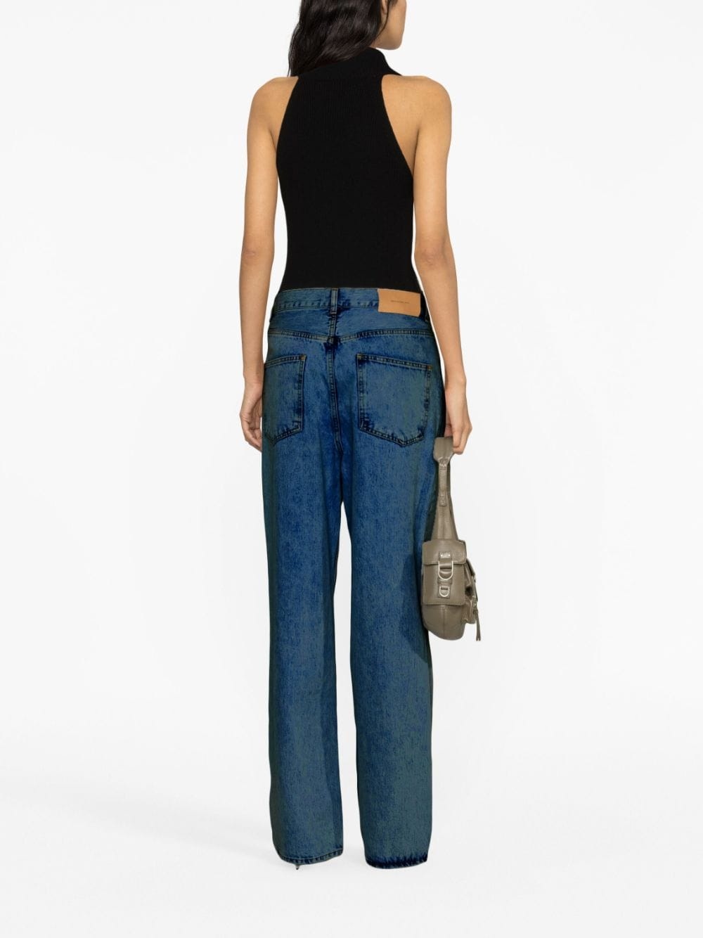 low-rise straight-leg jeans - 4