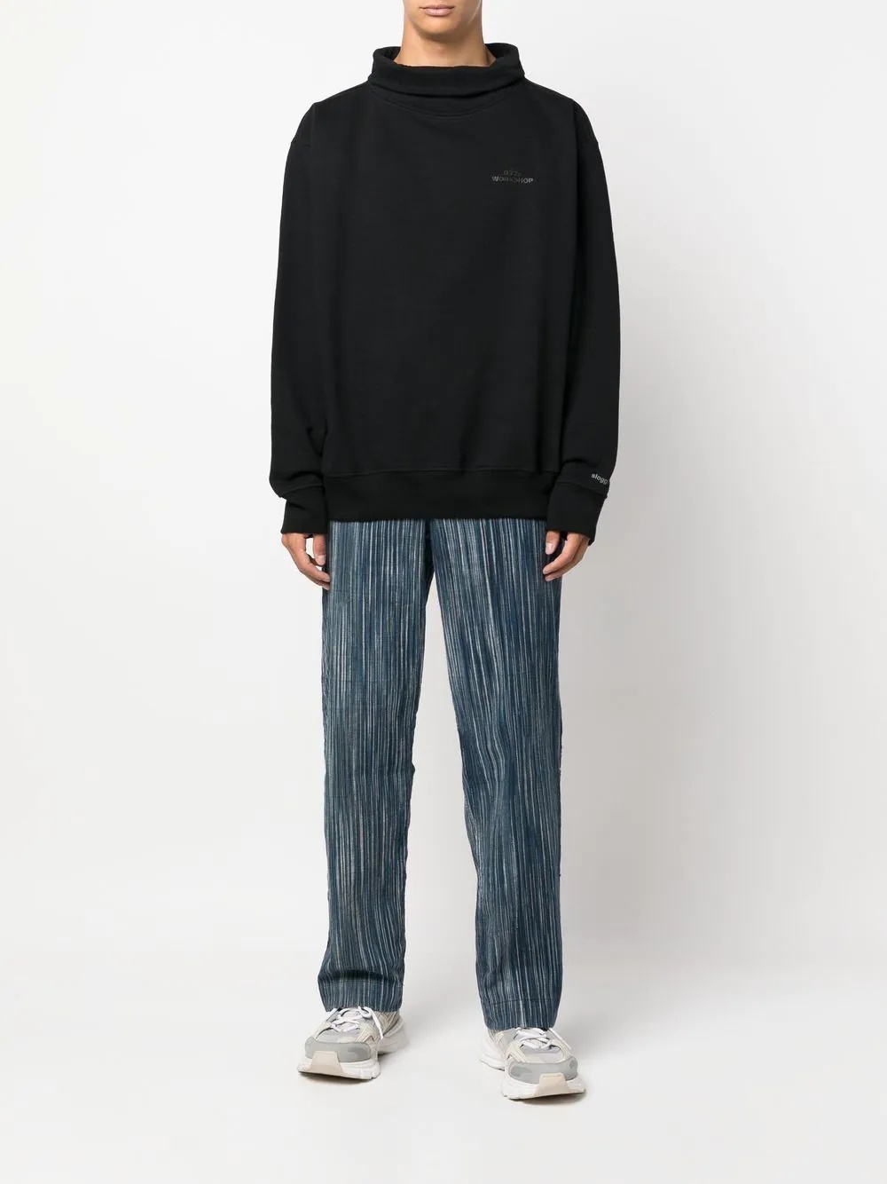 roll-neck logo-print sweatshirt - 2