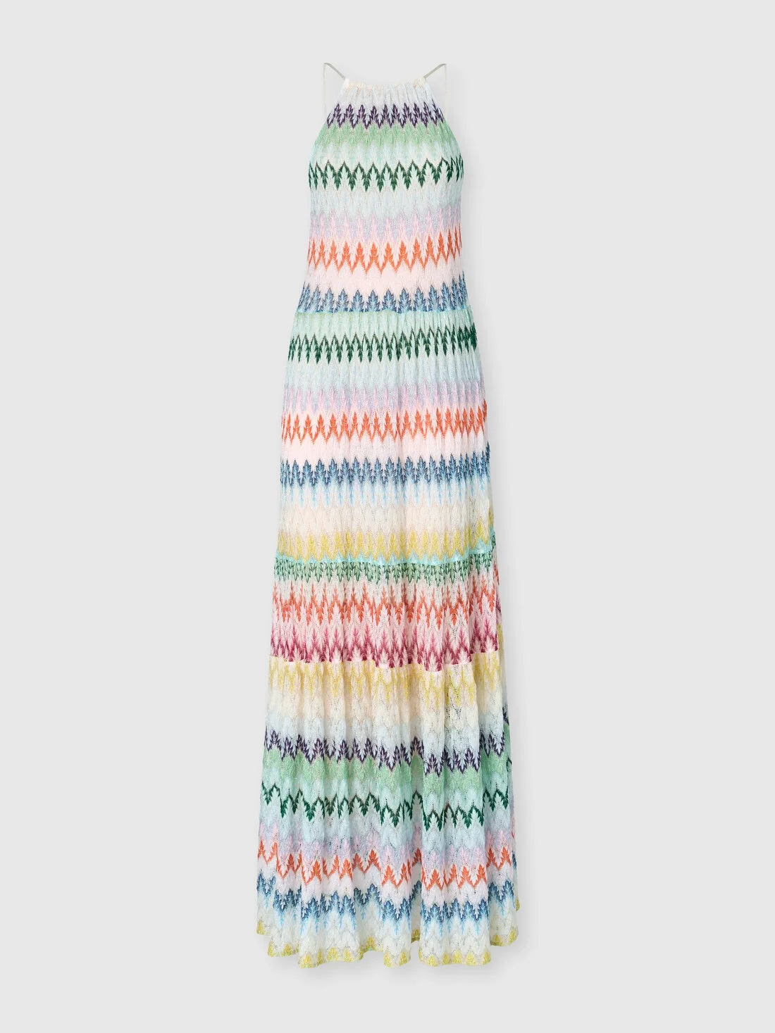 Long dress in zig zag lace - 1