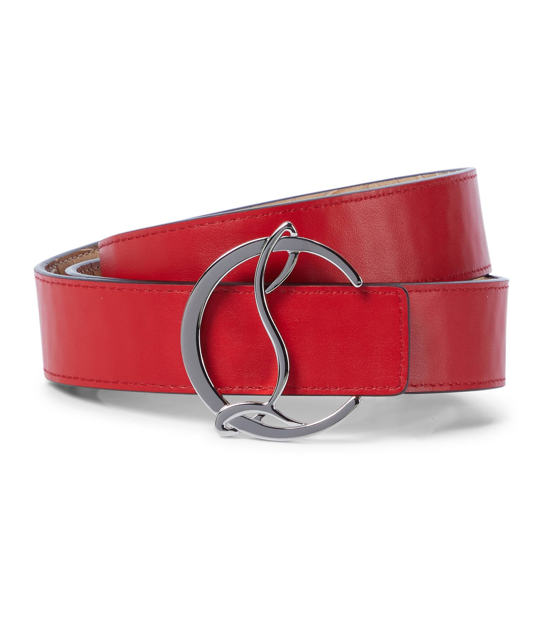 CL Logo reversible leather belt - 4