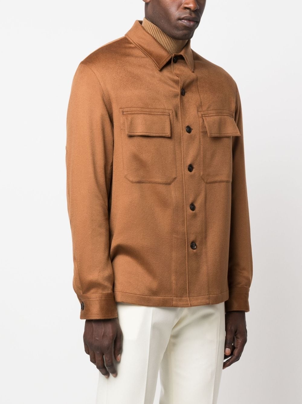 cashmere shirt jacket - 3
