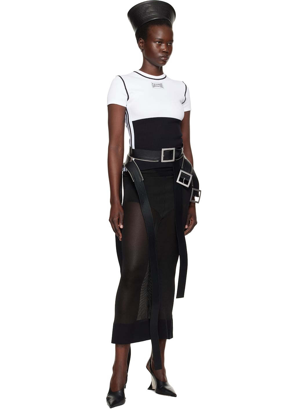 Black & White 'The Color-Block' T-Shirt - 5