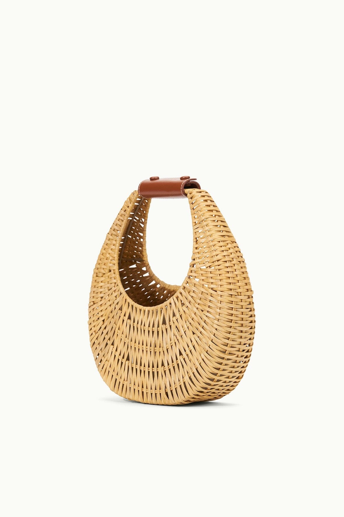 STAUD MINI MOON WICKER BAG NATURAL - 3