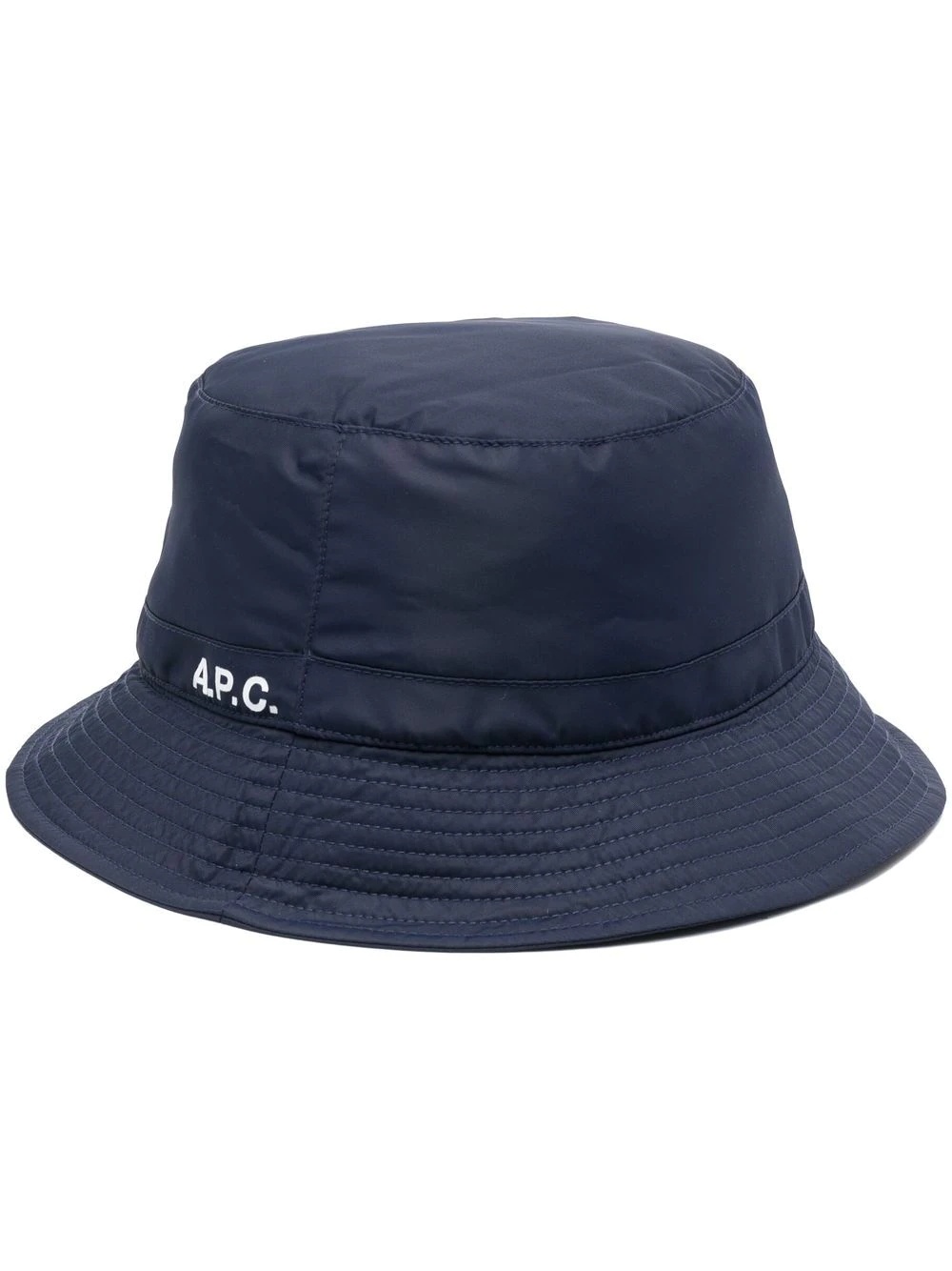 logo-print padded bucket hat - 1