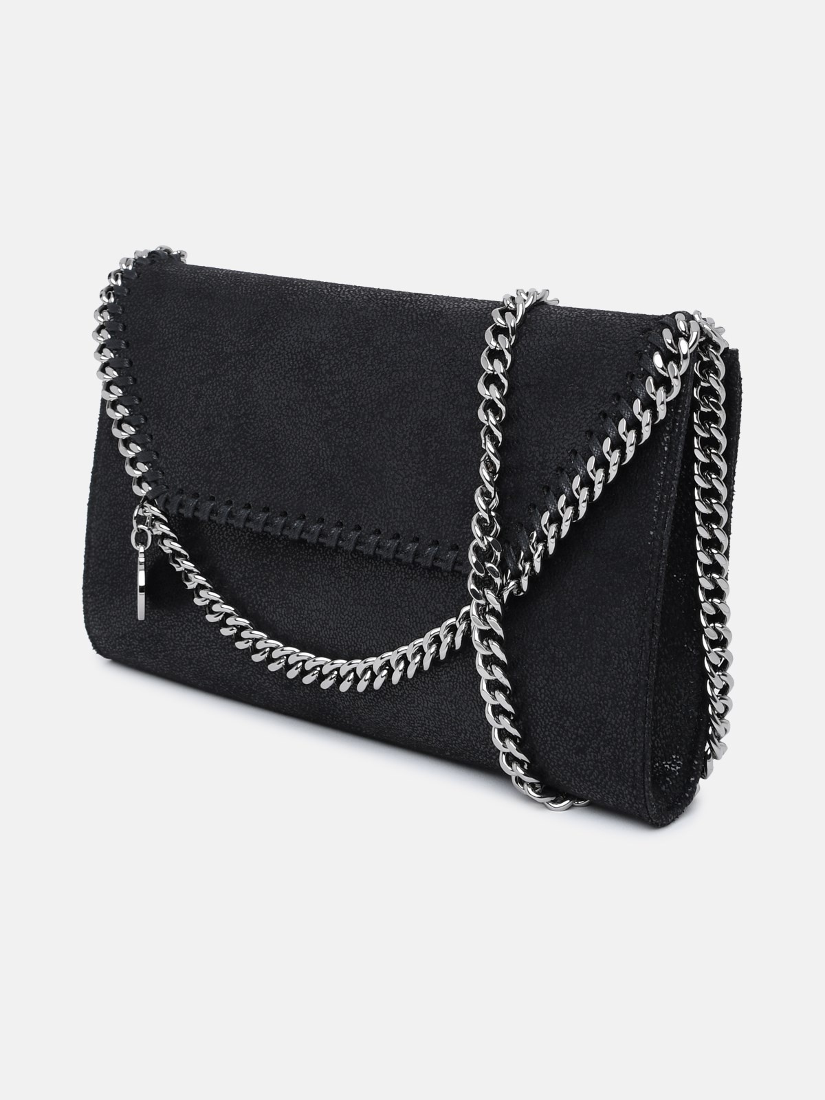 BLACK POLYESTER SMALL FALABELLA BAG - 2