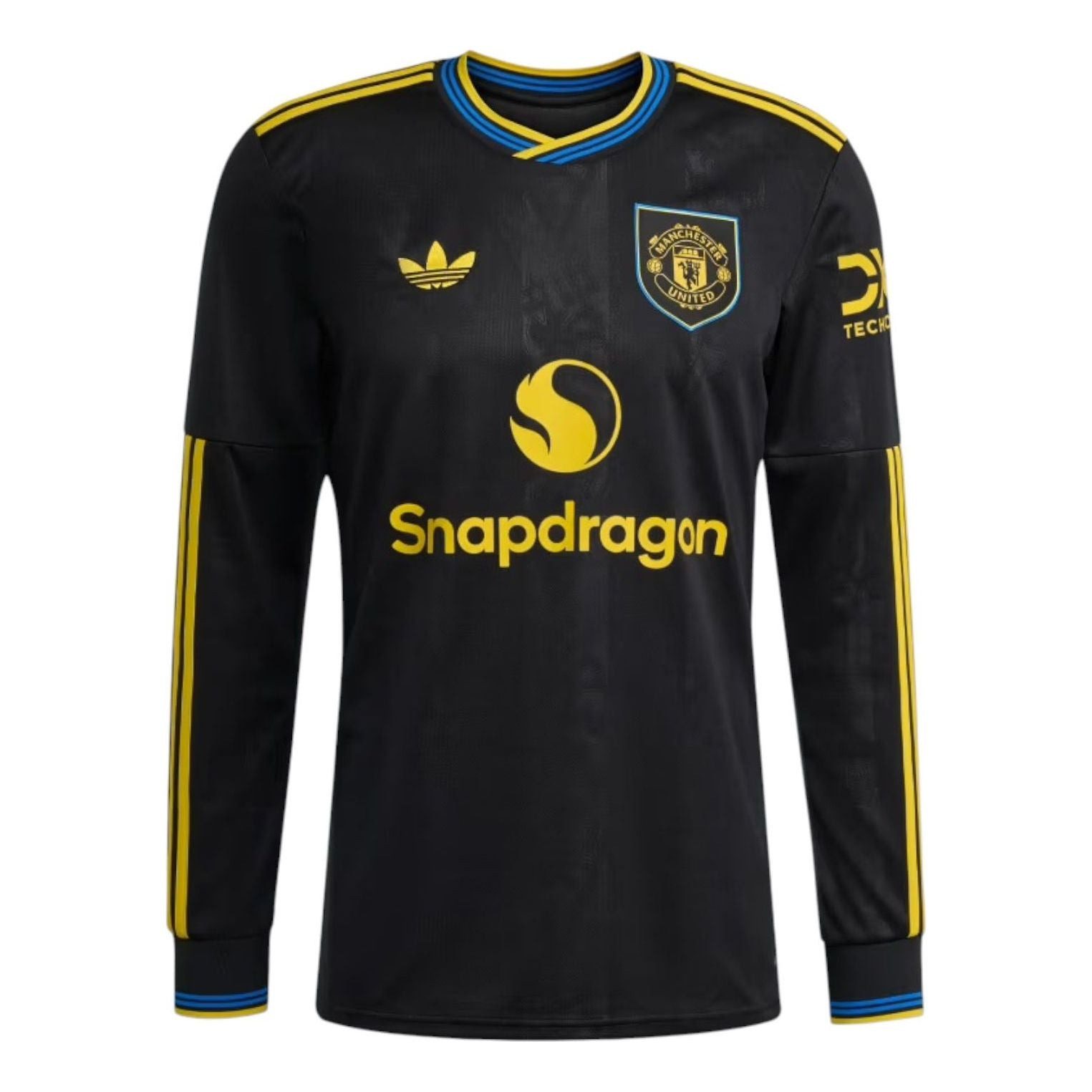 adidas Manchester United 2025/2026 Long Sleeve Third Jersey 'Black' KD4226 - 1