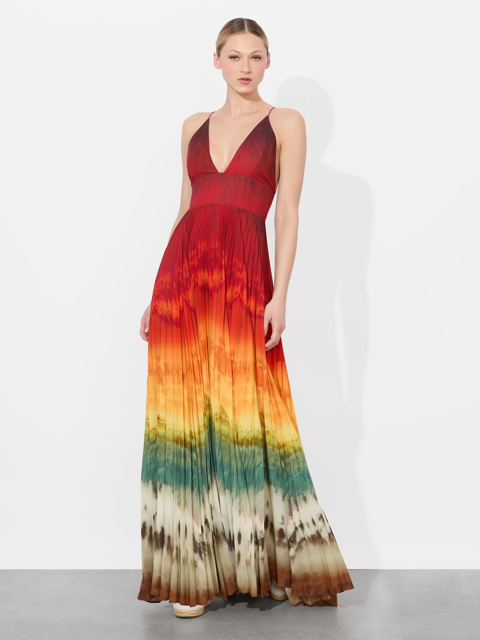 LAUREN PLEATED MAXI DRESS - 6