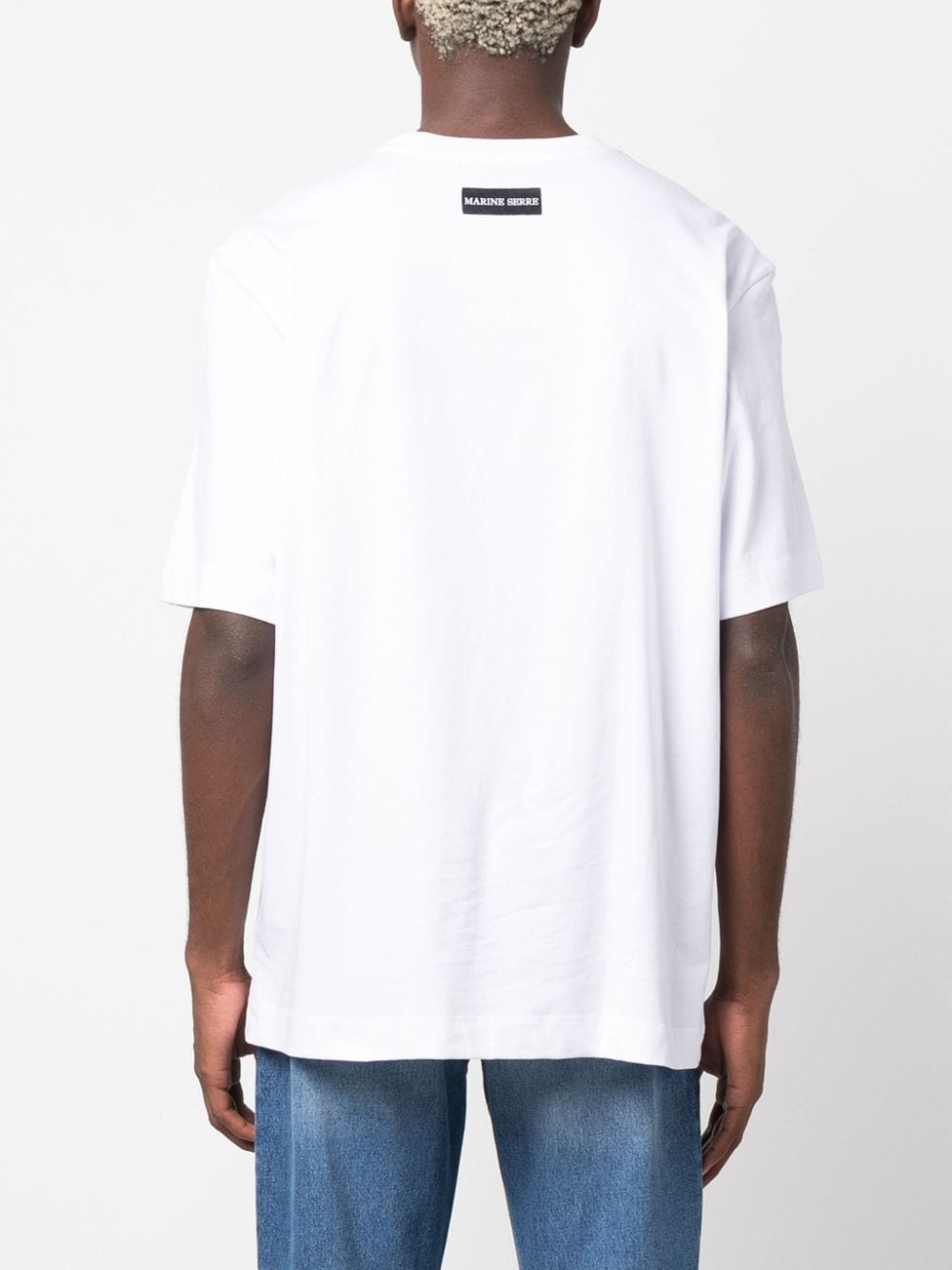 crescent moon-print T-shirt - 4