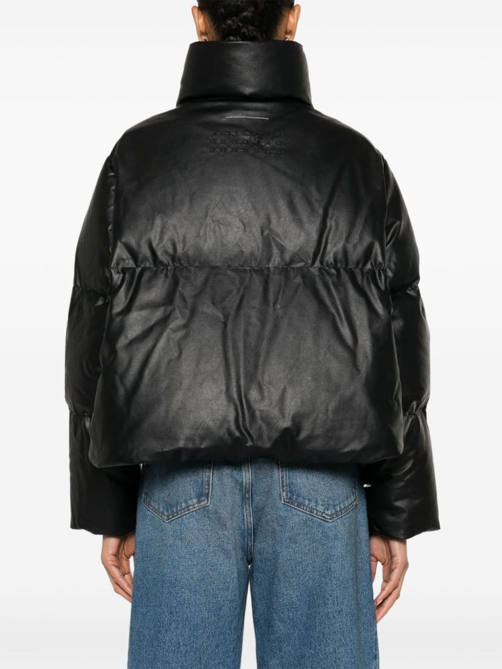 funnel-neck padded jacket - 4