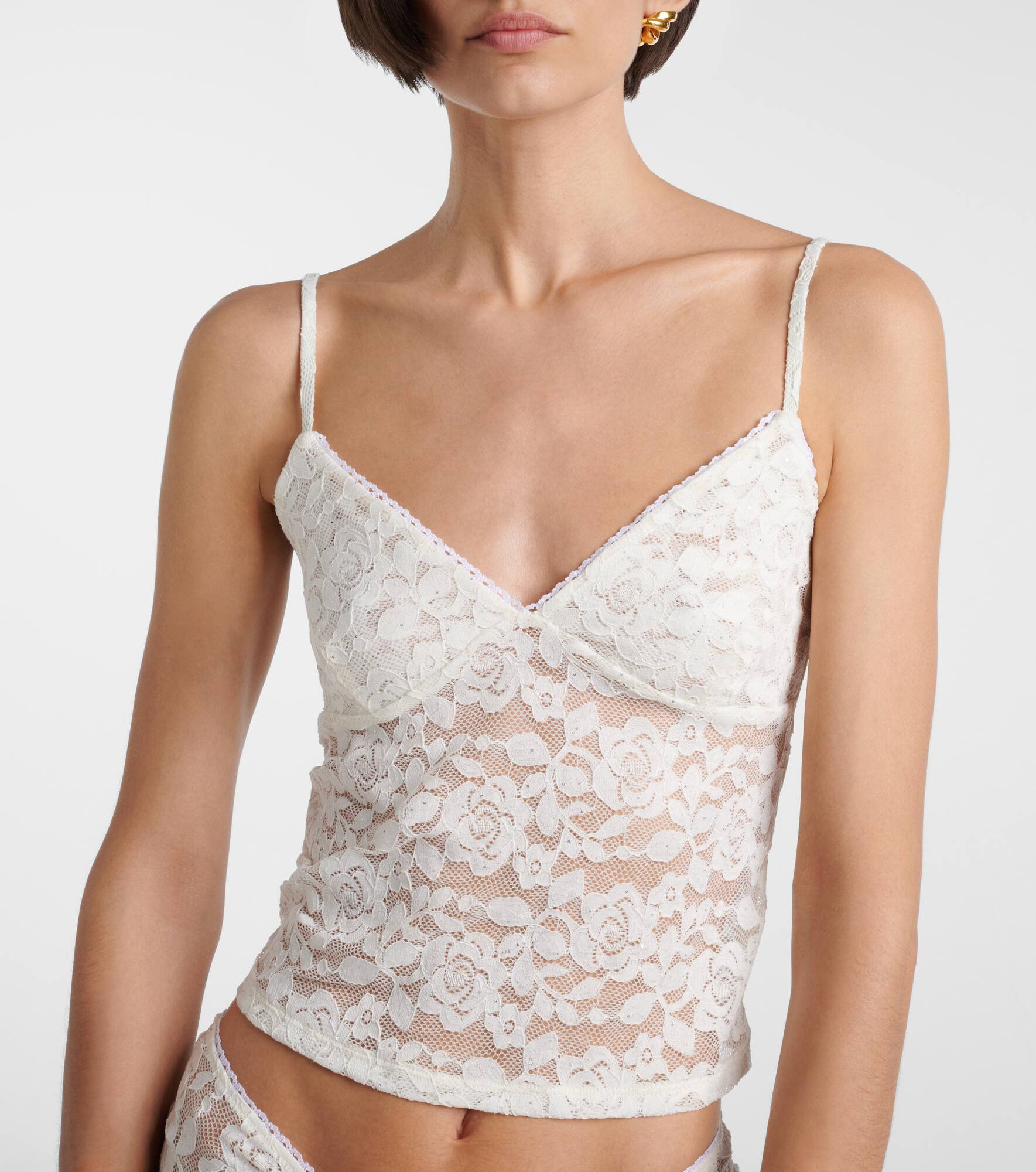 Floral lace top - 4
