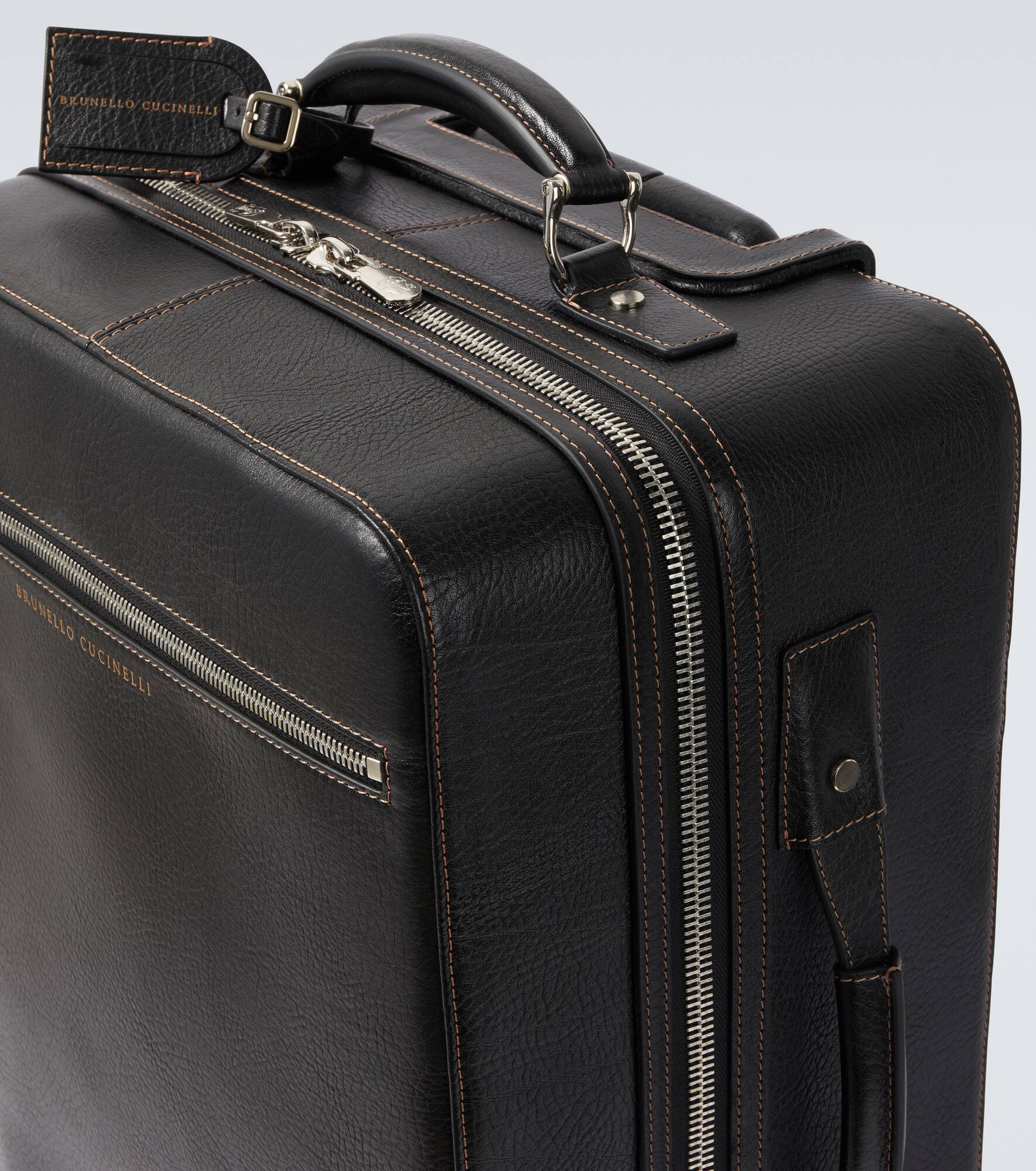Leather carry-on suitcase - 2